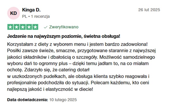 Najlepszy catering dietetyczny opinie